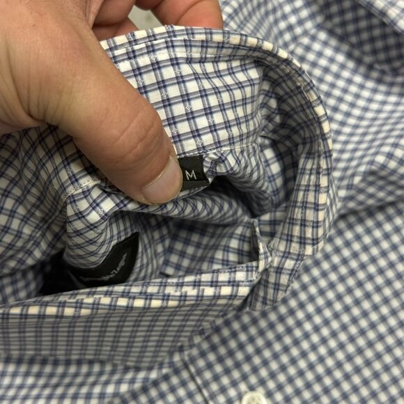 Ermenegildo Zegna Dress Shirt Check Textured Cotton Long Sleeve 15.5 Medium - Picture 7 of 10